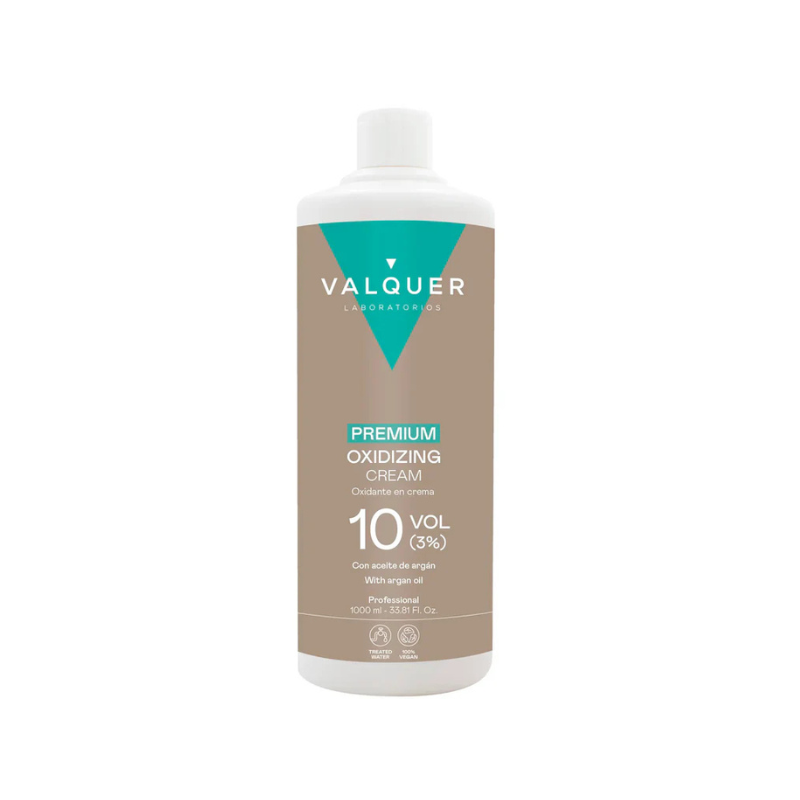 Oxidante premium ultra cremoso 10 vol 3% Valquer 1000 ml – revelador profesional formato grande