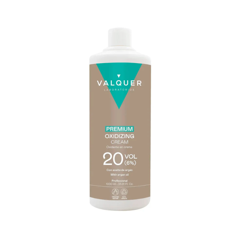 Oxidante premium ultra cremoso 20 vol 6% Valquer 1000 ml – revelador profesional coloración capilar