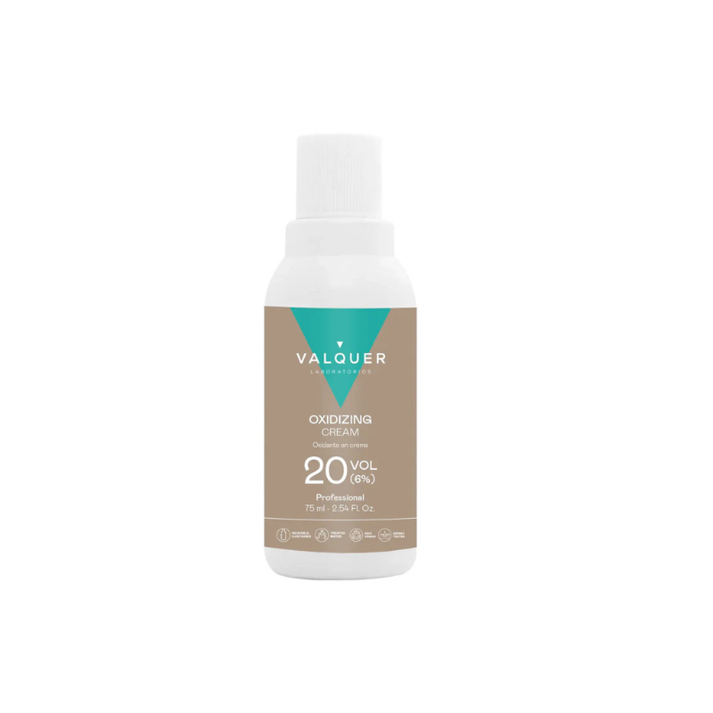 Oxidante en crema 20 vol 6% Valquer 75 ml – revelador profesional para coloración capilar