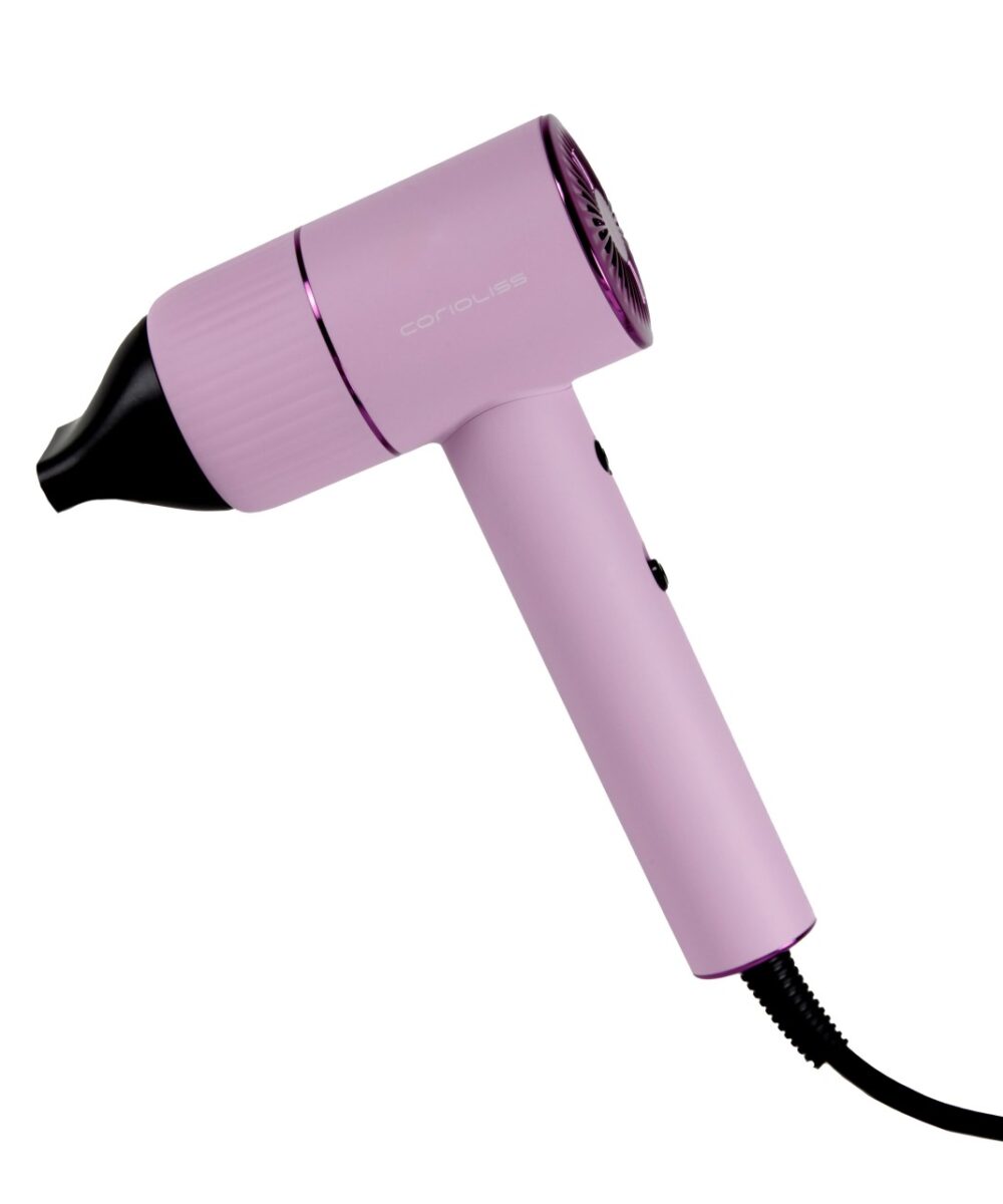 Kit plancha C5 Lilac y secador Apolo 1600W Corioliss – pack profesional de peinado