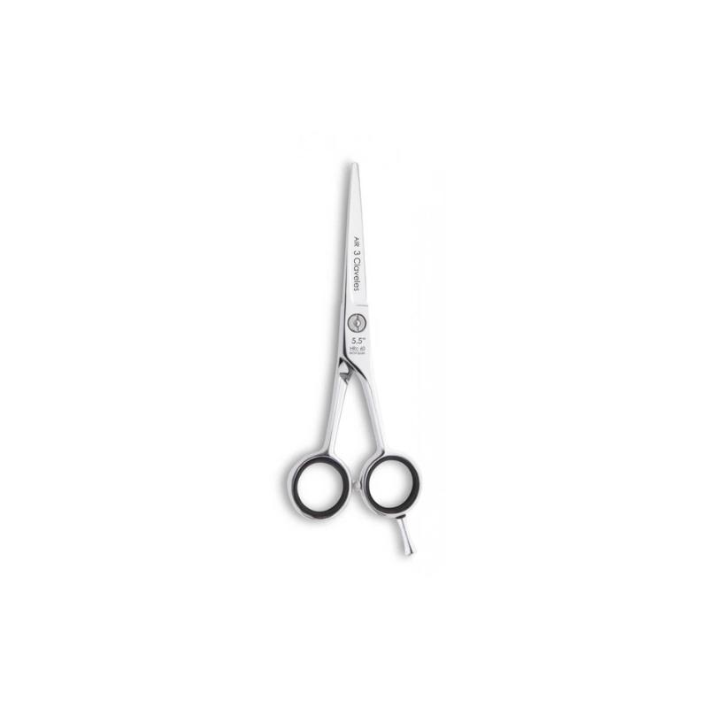 Tijera peluquería Air 6 filo suave 3 Claveles ref 12802 – tijera profesional ligera y precisa