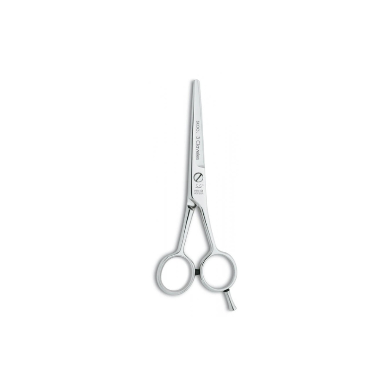 Tijera peluquería Skool Micro 5.5 microdentada 3 Claveles ref 12756 – tijera profesional de corte