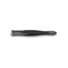Pinza de depilar sesgada negra acero carbono 3 Claveles ref 12222 – pinza profesional precisión