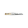 Pinza de depilar cangrejo punta dorada acero carbono 3 Claveles ref 12234 – pinza profesional precisión