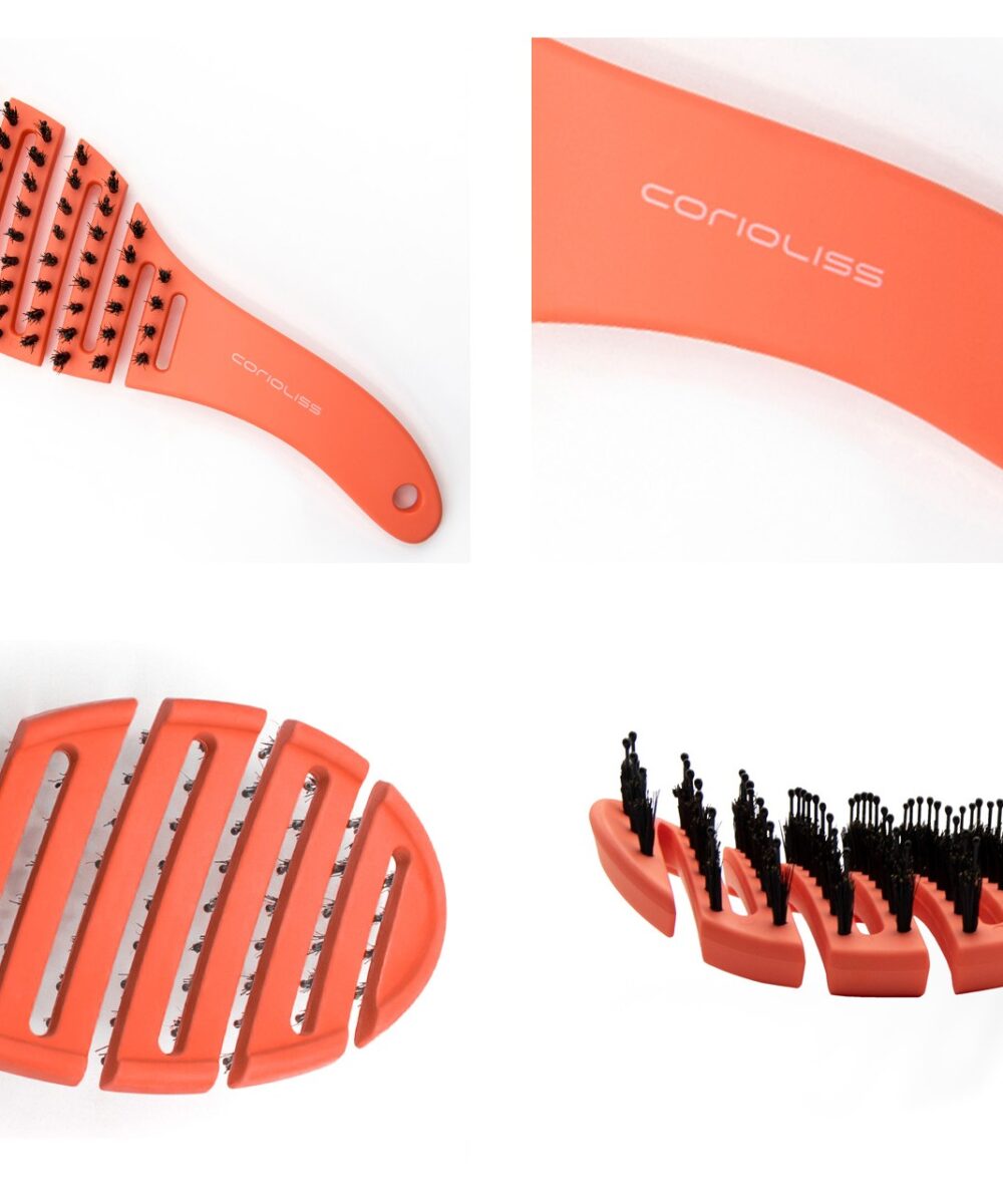 Cepillo The Vent Brush Coral Corioliss – cepillo desenredante profesional para cabello