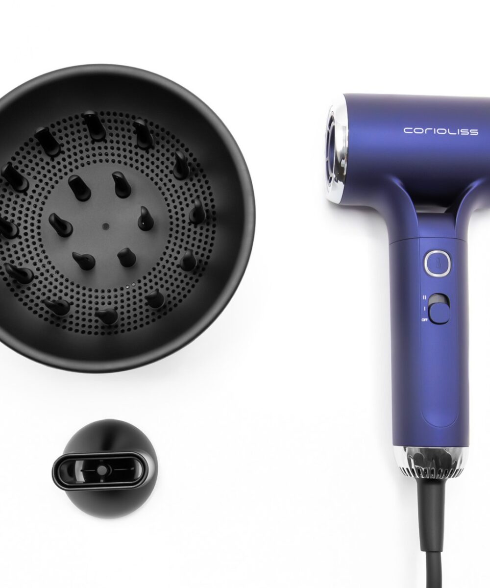 Secador Profesional Breeze Blue Corioliss con motor digital iónico y tecnología de secado rápido