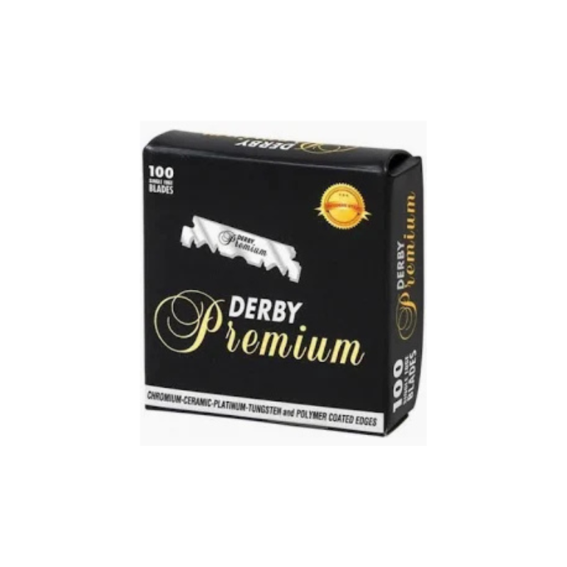 Cuchillas de Navaja Derby Premium Doble Filo 100 partidas – cuchillas profesionales para afeitado clásico