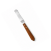 Espátula metálica para aplicar cera depilatoria con mango de madera acero inoxidable Ref. 30637