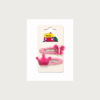 Pack 2 pinzas clip mariposa y corona fucsia glitter Inca Hair – accesorios infantiles para el cabello