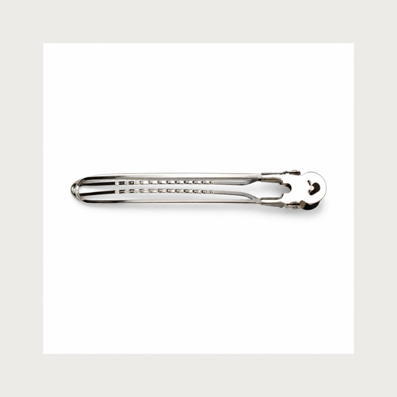 Pinzas separadoras inoxidables Asuer pack 12 unidades ref 34012 – accesorios profesionales de peluquería