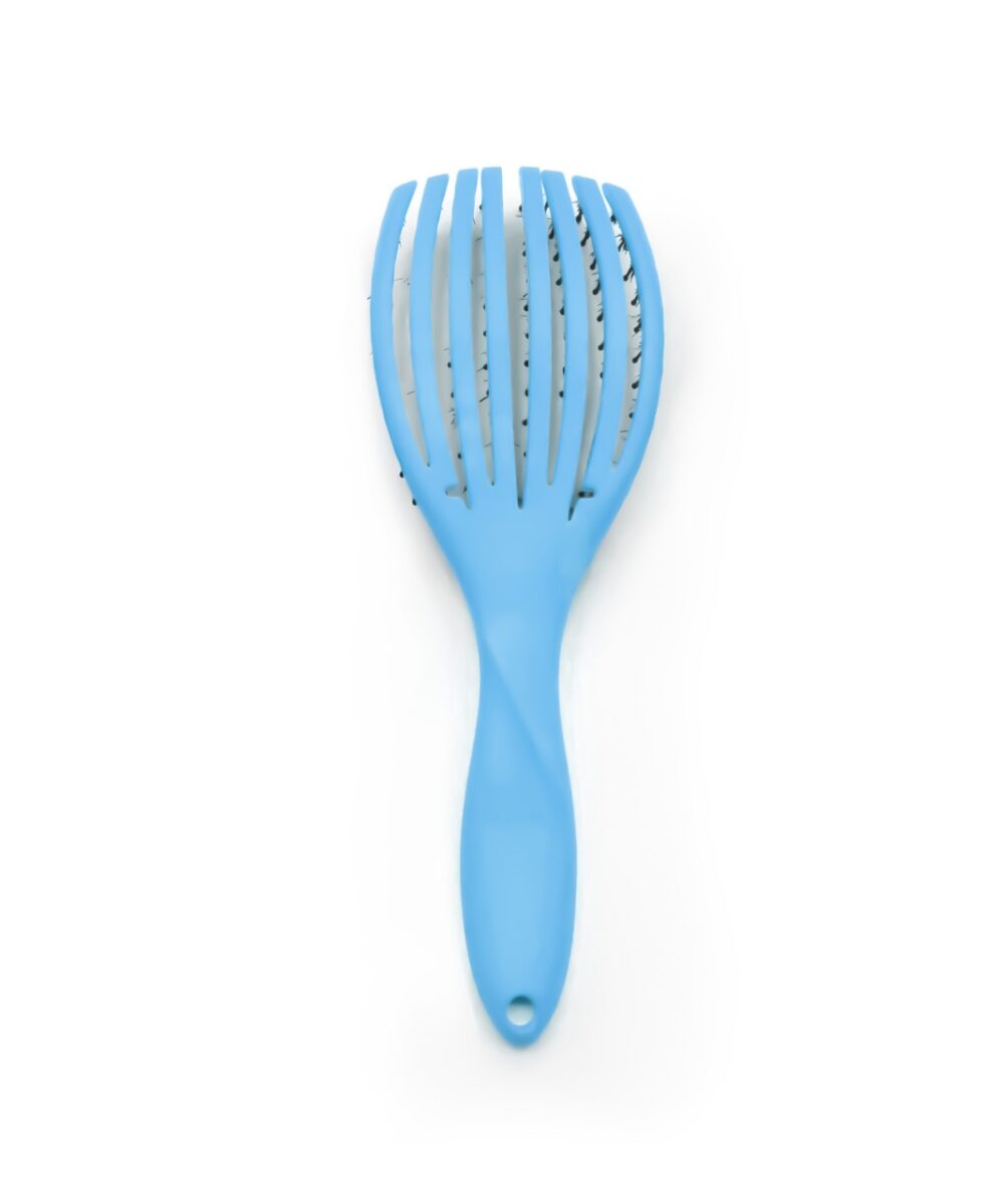 Cepillo The Flex Brush Blue Corioliss – cepillo desenredante profesional flexible para todo tipo de cabello
