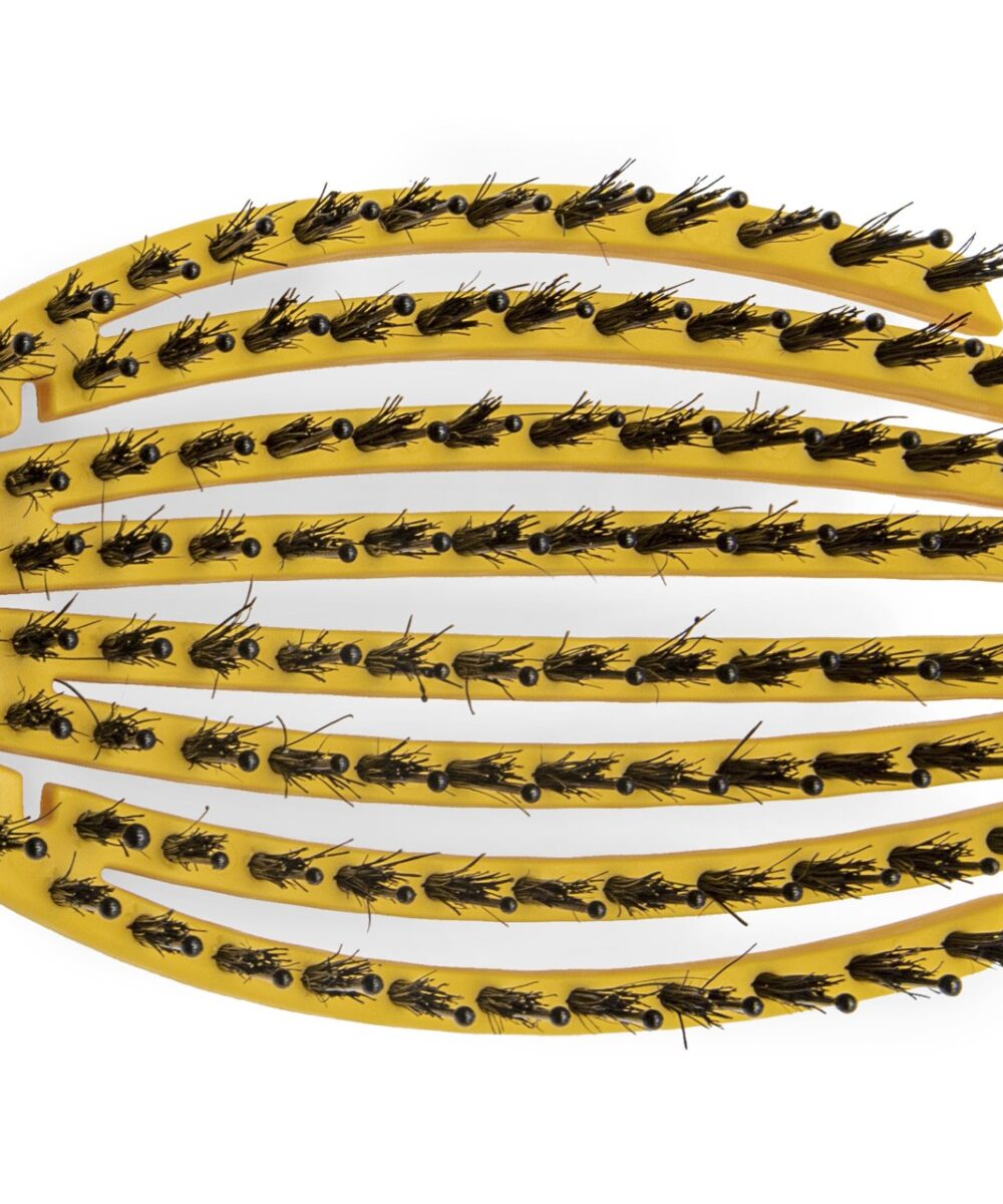 Cepillo The Flex Brush Mustard Corioliss – cepillo desenredante profesional flexible para todo tipo de cabello
