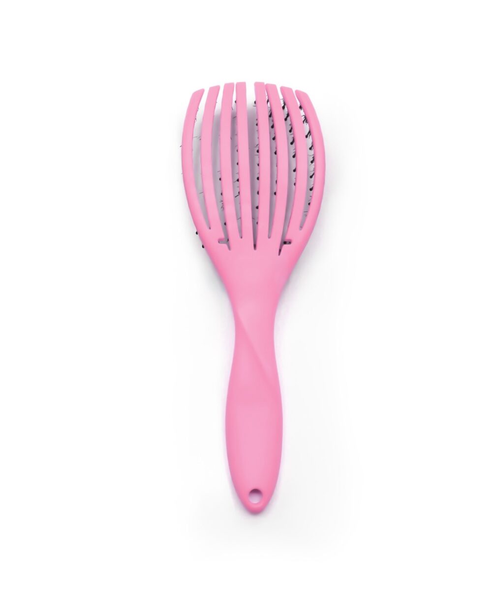 Cepillo The Flex Brush Pink Corioliss – cepillo desenredante profesional flexible para todo tipo de cabello