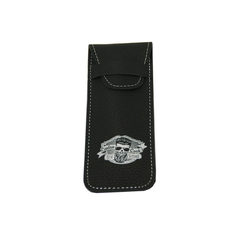 Navaja de Afeitar Profesional Captain Cook Eurostil Ref. 04985 con mango de madera negra para barbería