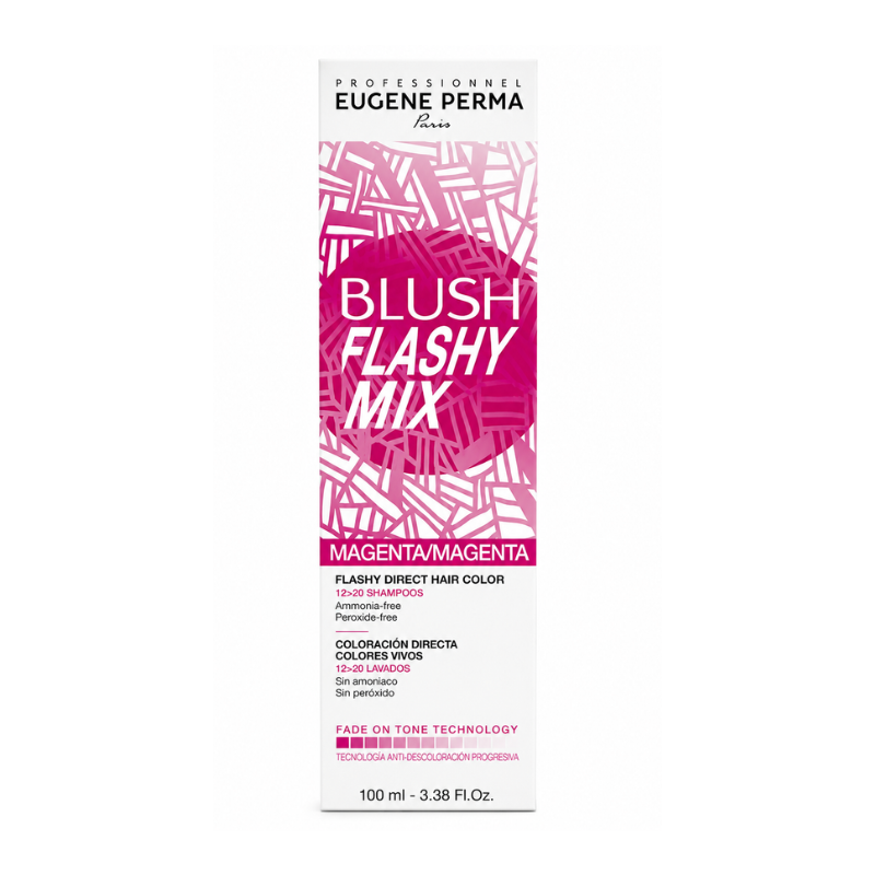 Tinte Fantasía Blush Flashy Mix Magenta Coloración Directa 100 ml Eugène Perma para colores intensos y creativos