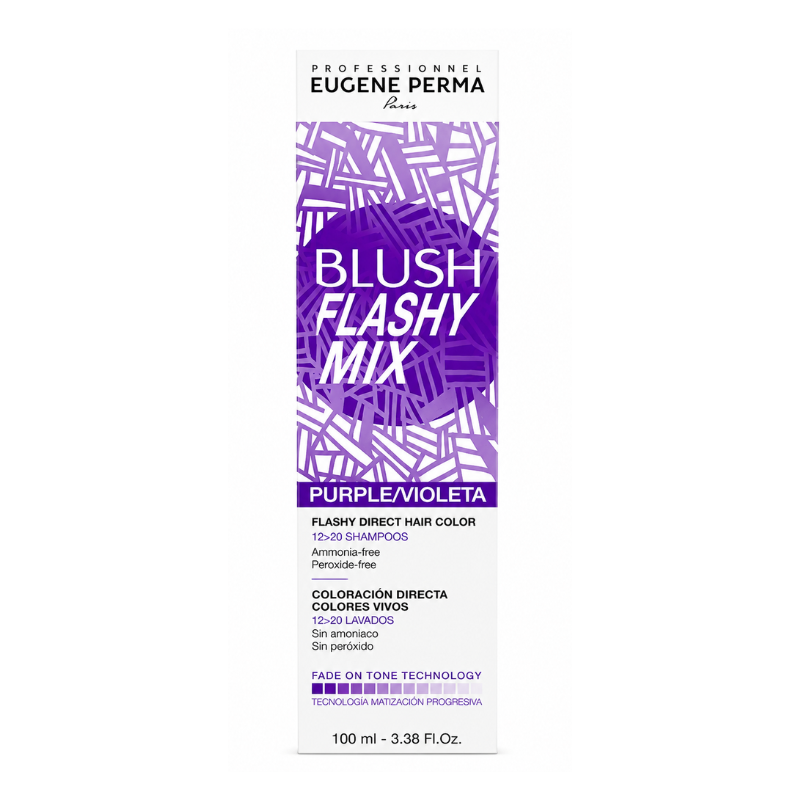 Tinte Fantasía Blush Flashy Mix Violeta Coloración Directa 100 ml Eugène Perma para colores intensos y creativos