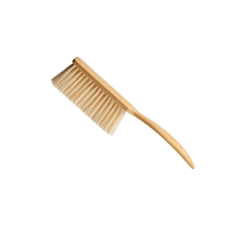 Cepillo Quitapelos Profesional Eurostil Ref. 00501 de madera con cerdas suaves para barbería y peluquería