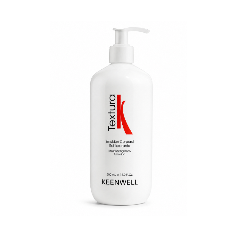 Emulsión Corporal Rehidratante Textura K 500 ml Keenwell – leche corporal hidratante profesional para piel seca y deshidratada
