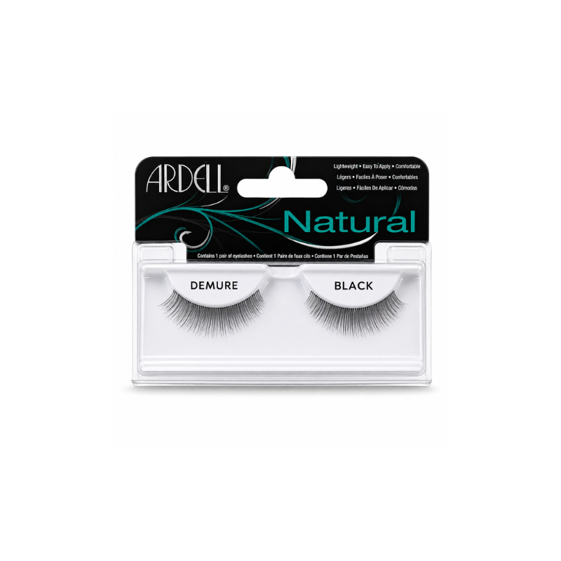Pestañas Postizas Naturales Demure Black Ardell – pestañas negras de efecto natural y reutilizables