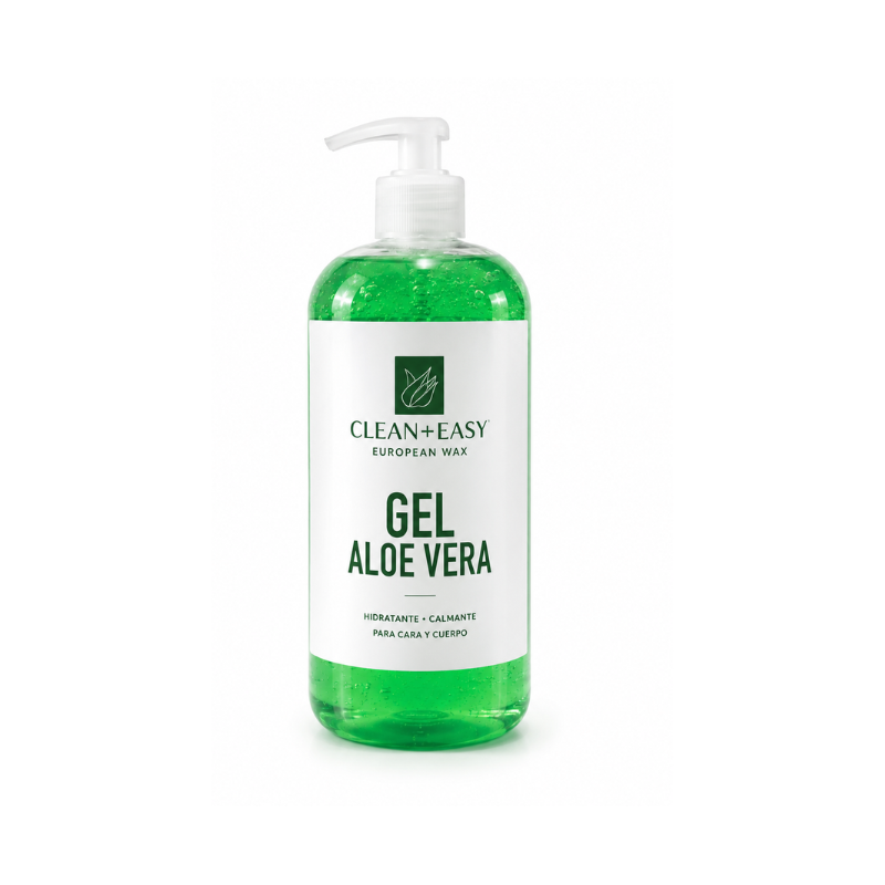 Gel Post Depilación de Aloe Vera Hidratante y Calmante para Cara y Cuerpo 500 ml Clean + Easy