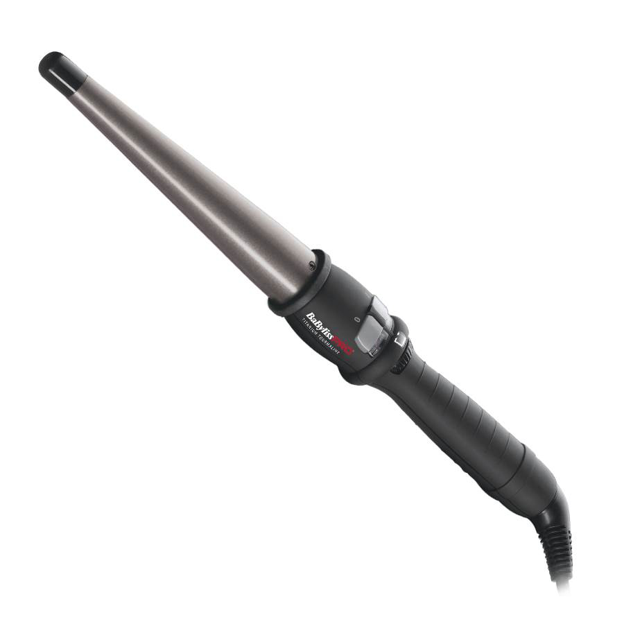 Rizador de Pelo Profesional Titanio Cónico Ø32-19 mm BaBylissPRO BAB2281TTE – tenacilla profesional para rizos y ondas