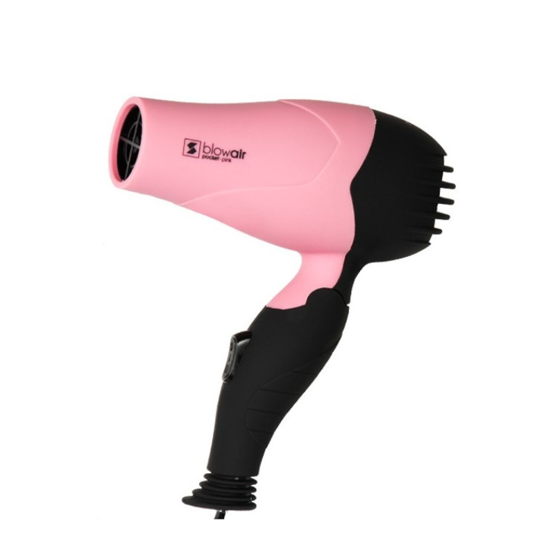 Secador de Viaje Mini Plegable Blow Air Pocket Rosa 850W Profesional de Perfect Beauty