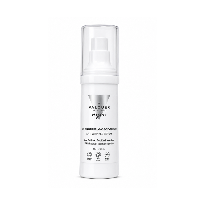 Sérum Facial con Retinol 30 ml Reafirmante y Antiarrugas de Valquer Professional