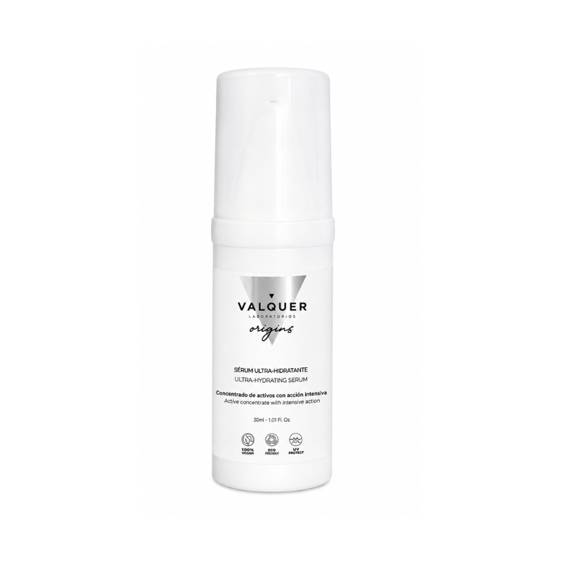 Sérum Facial con Ácido Hialurónico para Piel Seca Ultra Hidratante 30 ml de Valquer Professional