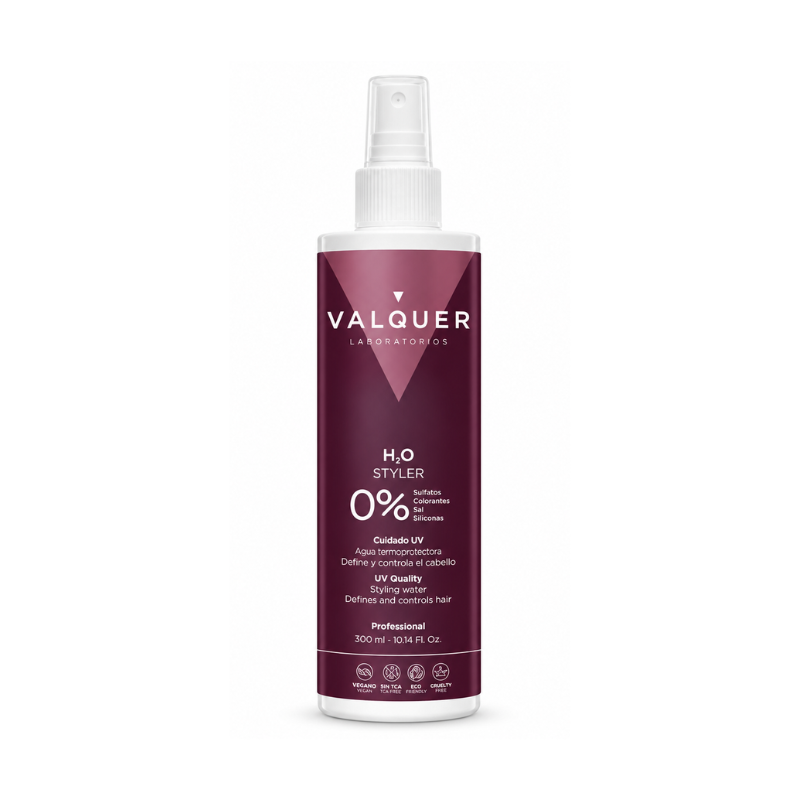 Agua de Peinado H2O 300 ml con Fijación Natural y Protección UV de Valquer