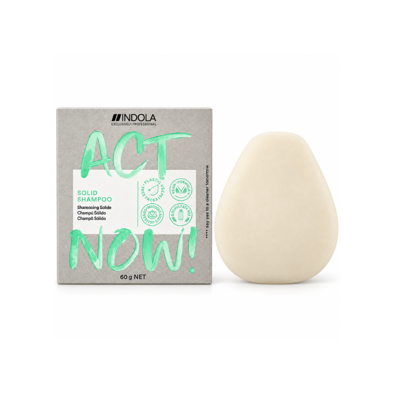 Champú Sólido Act Now! 60 g para Todo Tipo de Cabello de Indola