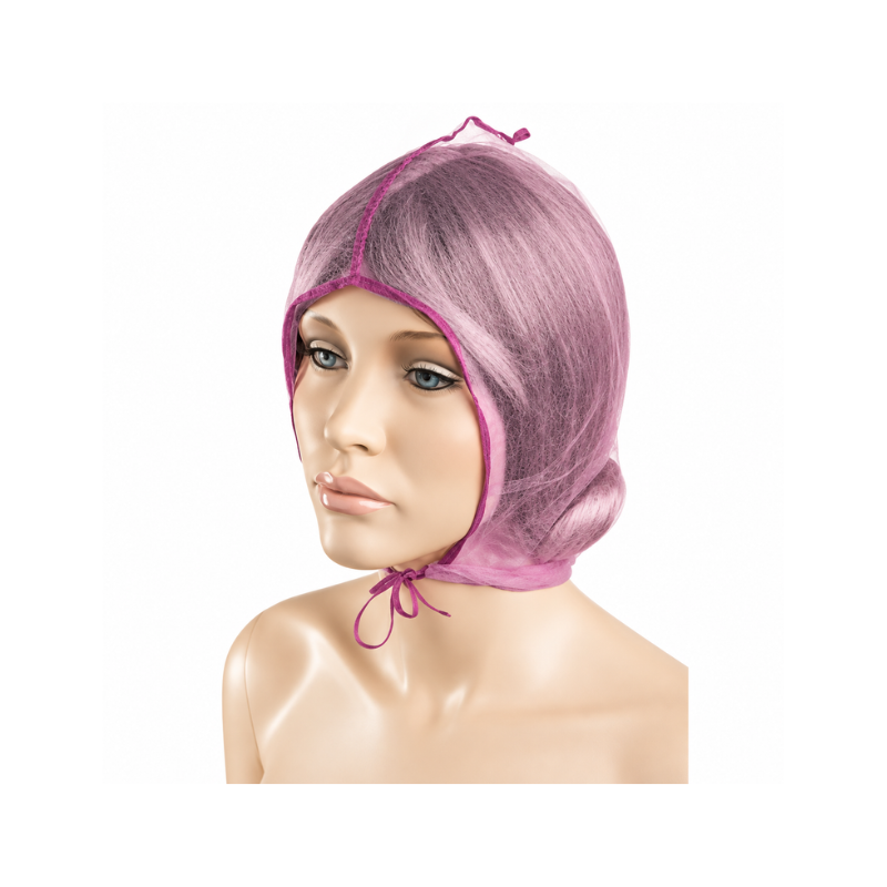 Gorro de Noche para Dormir con Cinta Rosa Ref. 01048/70 de Eurostil
