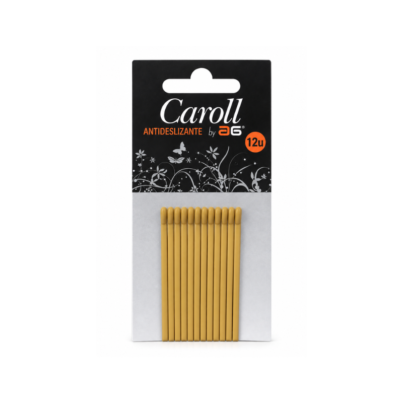 Horquillas Antideslizantes para el Cabello Caroll Rubio 12 Uds de Asuer