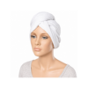 Turbante Toalla para Secar el Cabello sin Goma Blanco Ref. 04433 de Eurostil