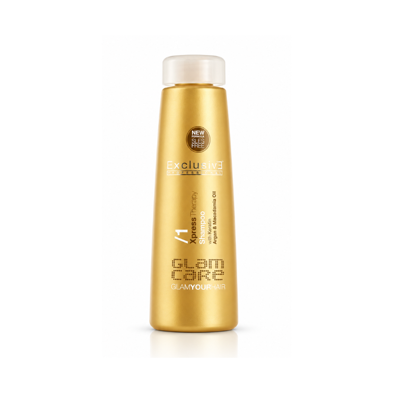 Champú Reconstructor con Keratina para Cabello Seco y Dañado Xpress Therapy 250 ml de Exclusive Professional