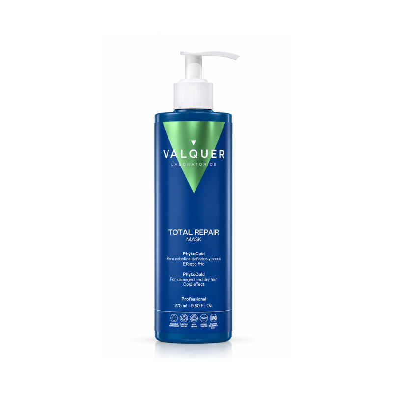 Mascarilla Reparadora Efecto Frío para Cabello Dañado 275 ml de Valquer