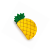 Pinza para el Pelo con Forma de Piña Amarilla y Verde