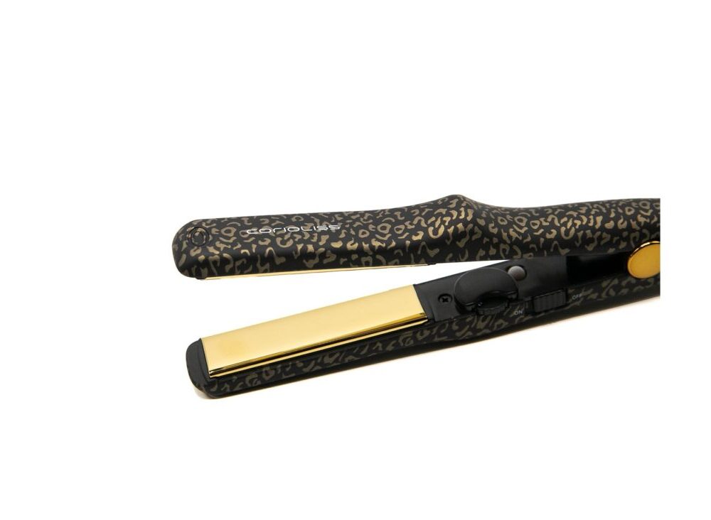 Plancha de Pelo de Viaje Corioliss C-Trip Leopard Soft Touch Profesional de Titanio