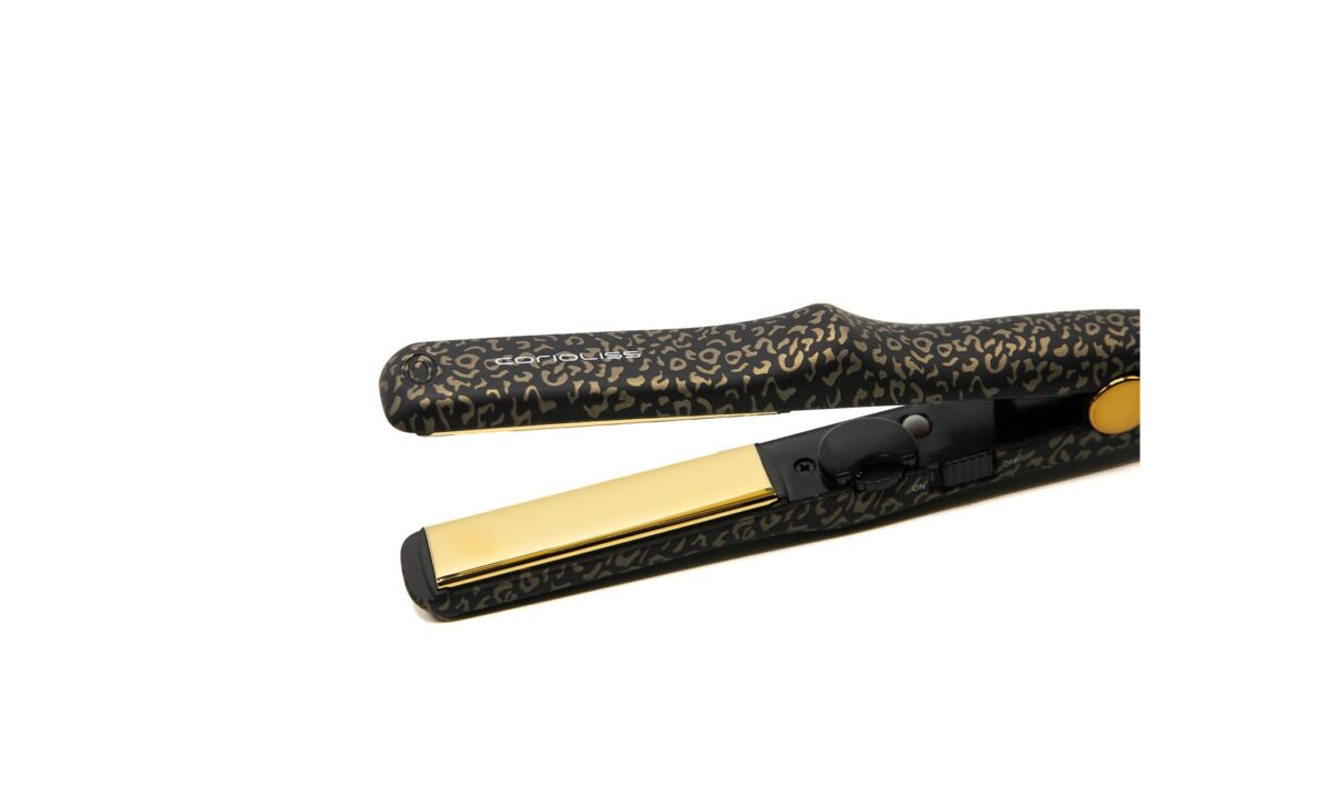 Plancha de Pelo de Viaje Corioliss C-Trip Leopard Soft Touch Profesional de Titanio