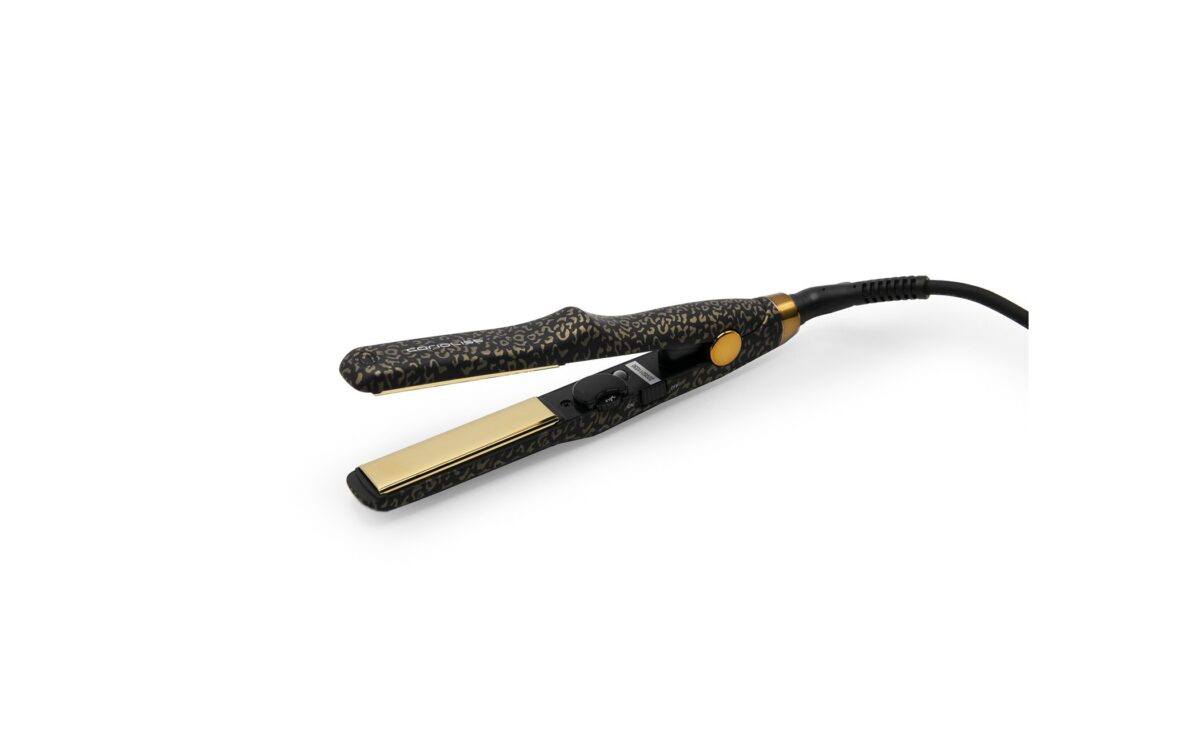 Plancha de Pelo de Viaje Corioliss C-Trip Leopard Soft Touch Profesional de Titanio