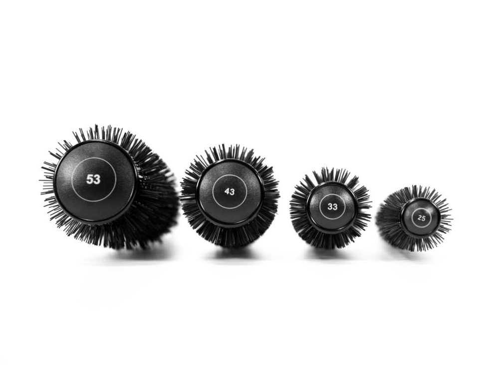 Cepillos Redondos Profesionales para Brushing The Brush Titanium Black Copper Green Kit 4 Uds de Corioliss