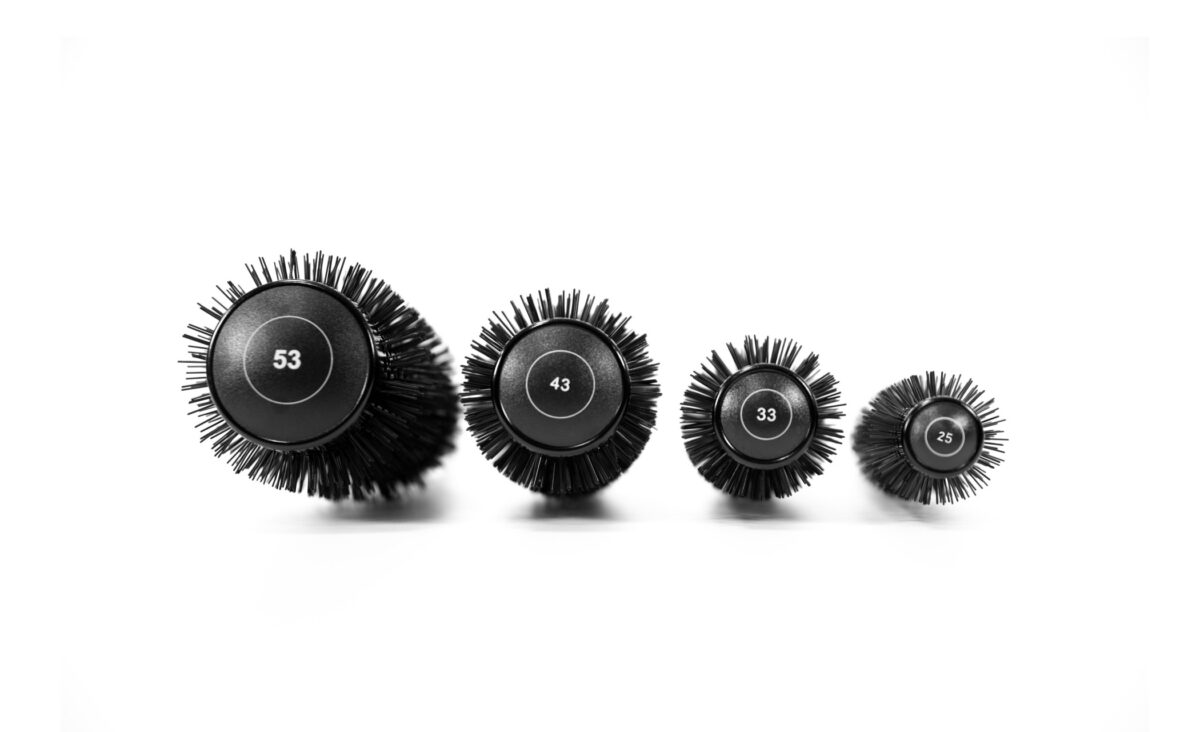 Cepillos Redondos Profesionales para Brushing The Brush Titanium Black Copper Green Kit 4 Uds de Corioliss