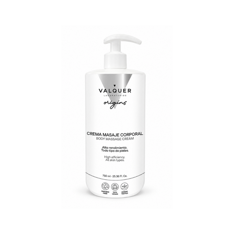 Crema de Masaje Corporal Profesional Hidratante 750 ml de Valquer