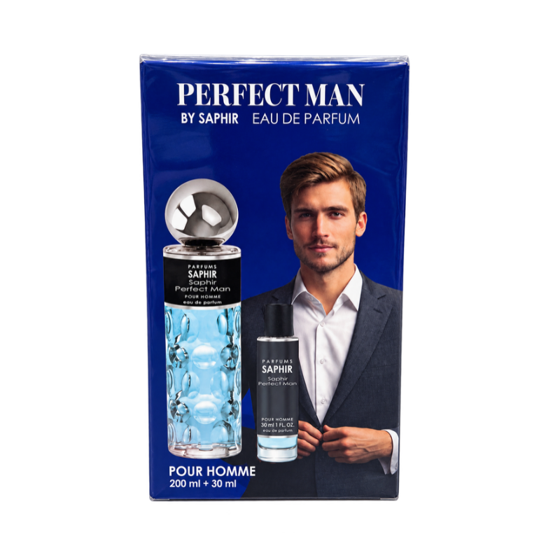 Perfume de Hombre Perfect Man Eau de Parfum de Saphir 200 ml + 30 ml