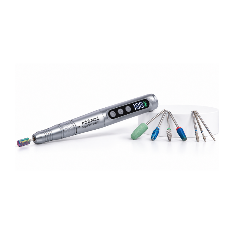 Torno Eléctrico de Uñas Profesional Inalámbrico MiniMani de 35.000 RPM para Manicura y Pedicura